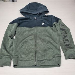 Hurley zip up hoodie, boys size 6